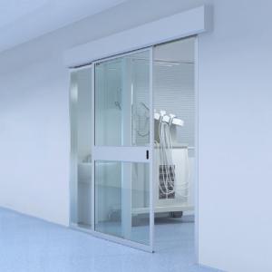 Hygienic Glass Doors in aluminum frame quick and silent opening